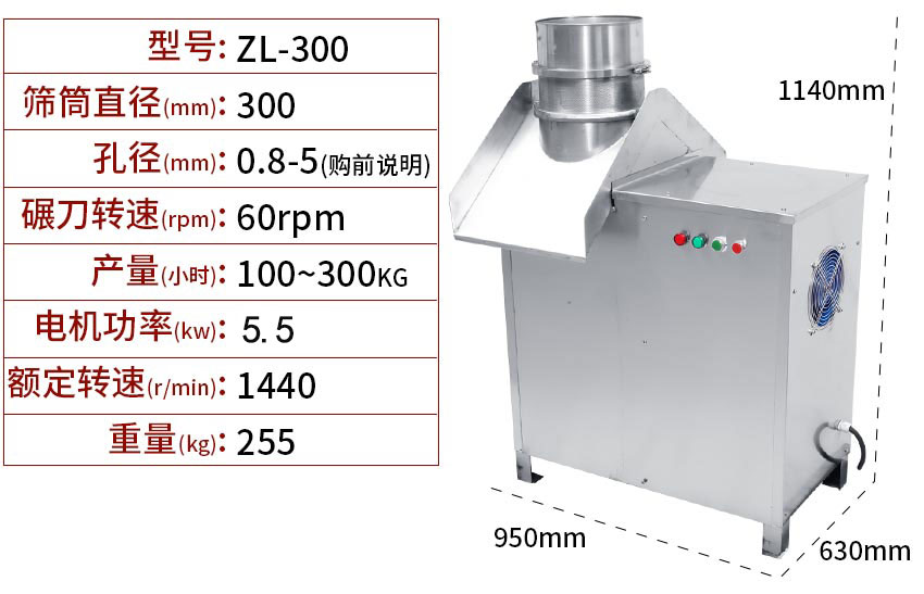 旋轉式製粒機參數